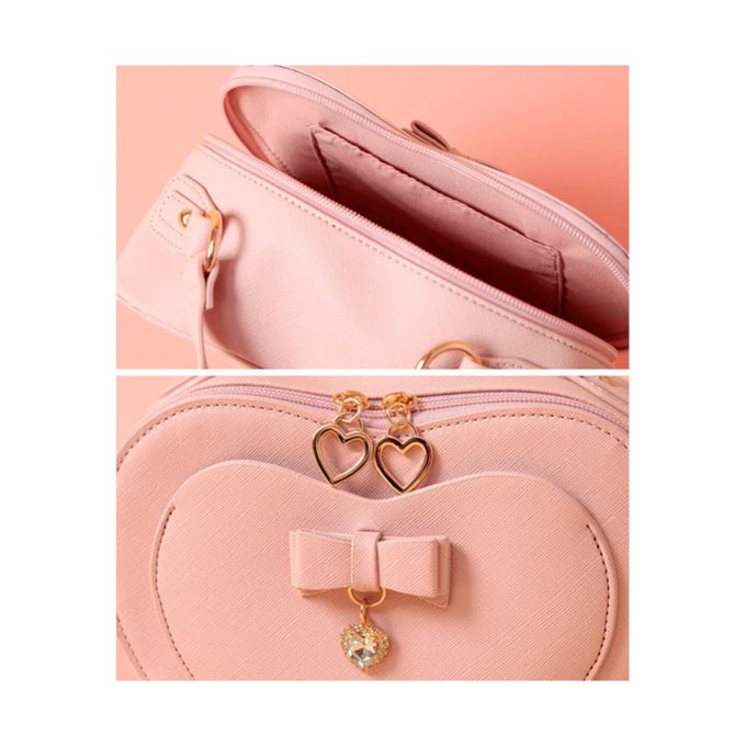 Bolso Corazón 2Ways Beige - Marca Japonesa Secret Door