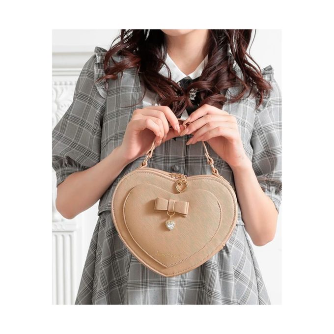 Bolso Corazón 2Ways Beige - Marca Japonesa Secret Door