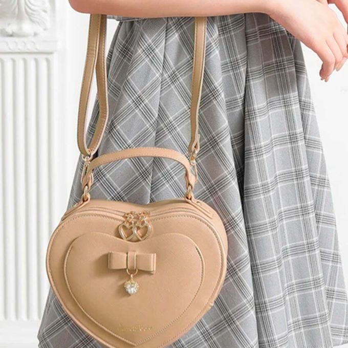 Bolso Corazón 2Ways Beige - Marca Japonesa Secret Door