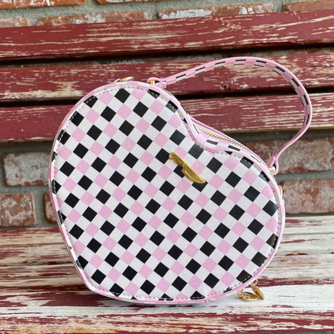Bolso Vichy Heart - Marca Basura Gang US
