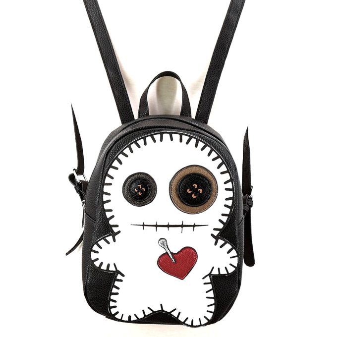Mini-mochila Voodoo Doll blanca
