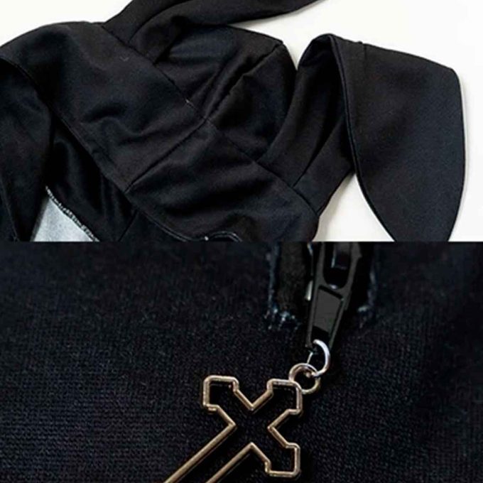Sudadera Blood Nero Manga corta - ACDC RAG Harajuku