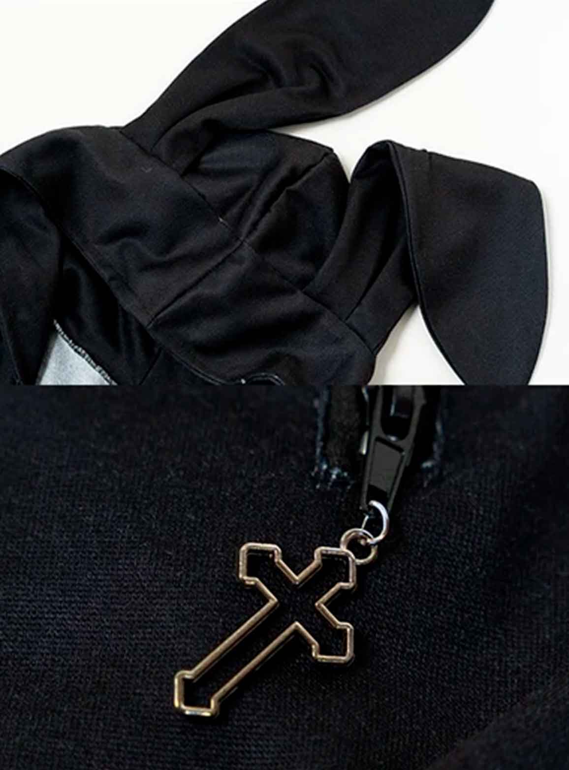 Sudadera Blood Nero Manga corta - ACDC RAG Harajuku - Imagen 7