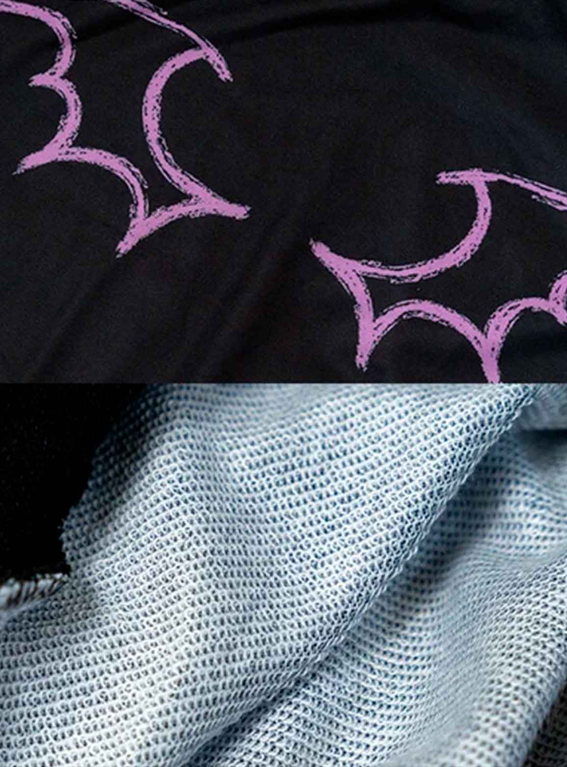 Sudadera Blood Nero Manga corta - ACDC RAG Harajuku - Imagen 8