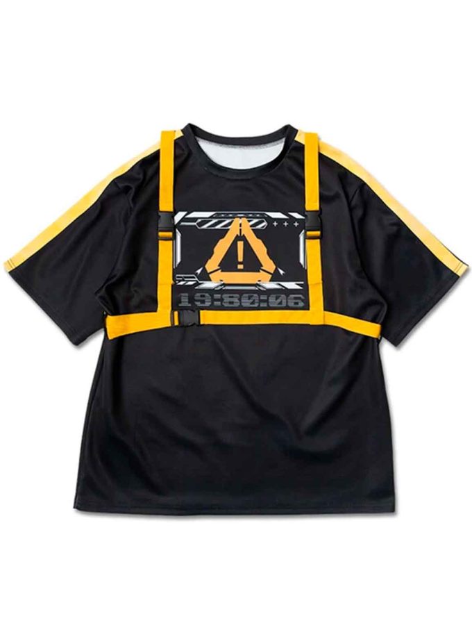 Camiseta Error Code Cyberpunk - ACDC RAG Harajuku