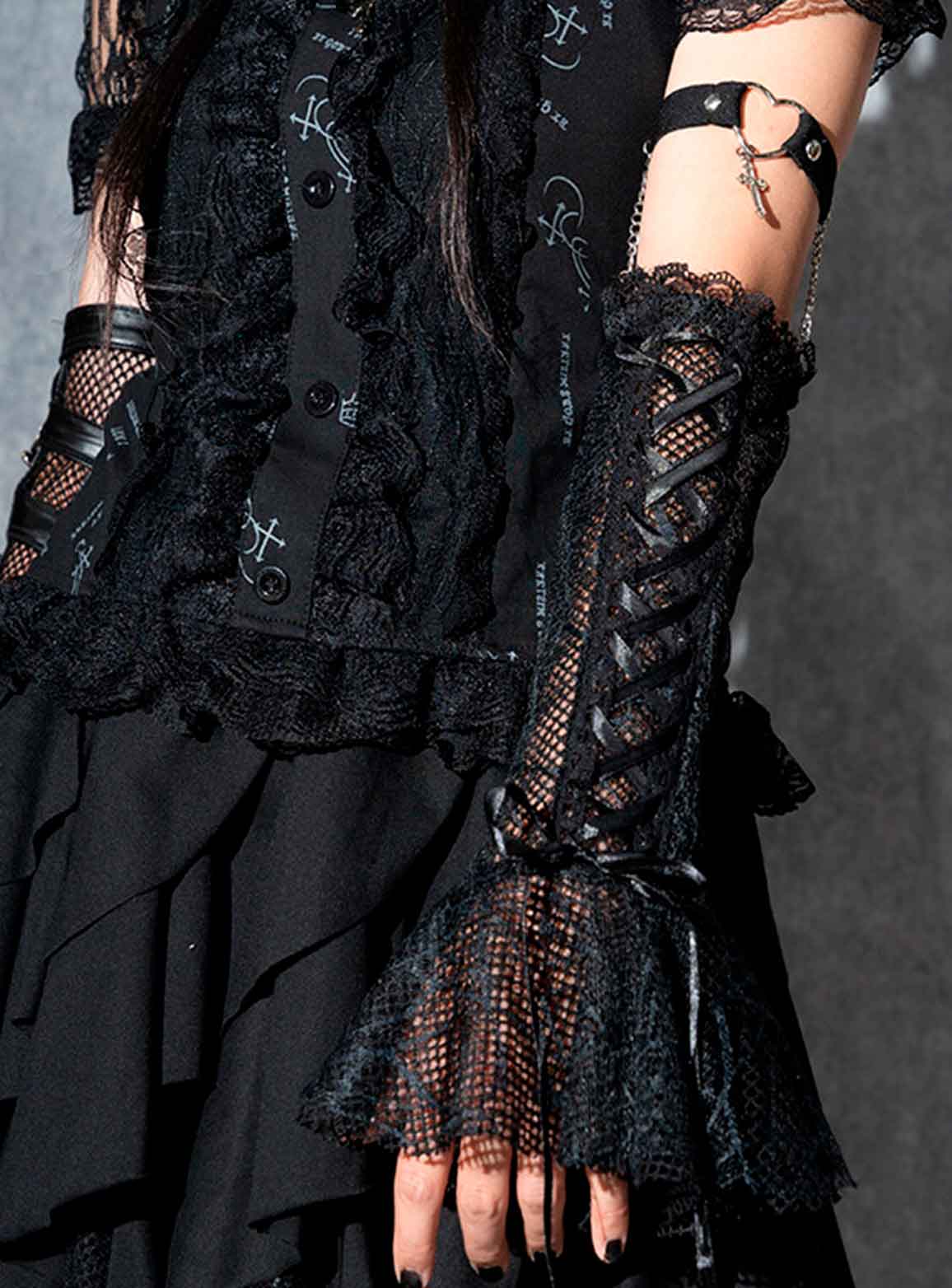 Guantes de encaje Darkness Harajuku - ACDC RAG - Imagen 5