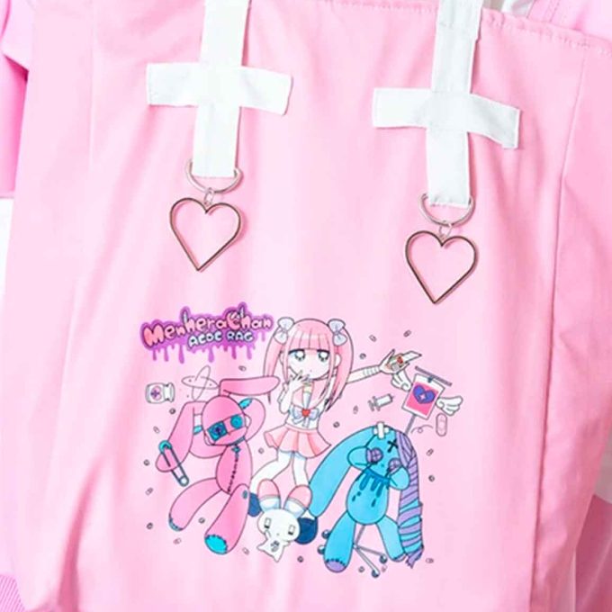 Menhera-chan y Mill Nero Tote Bag - ACDC RAG Harajuku