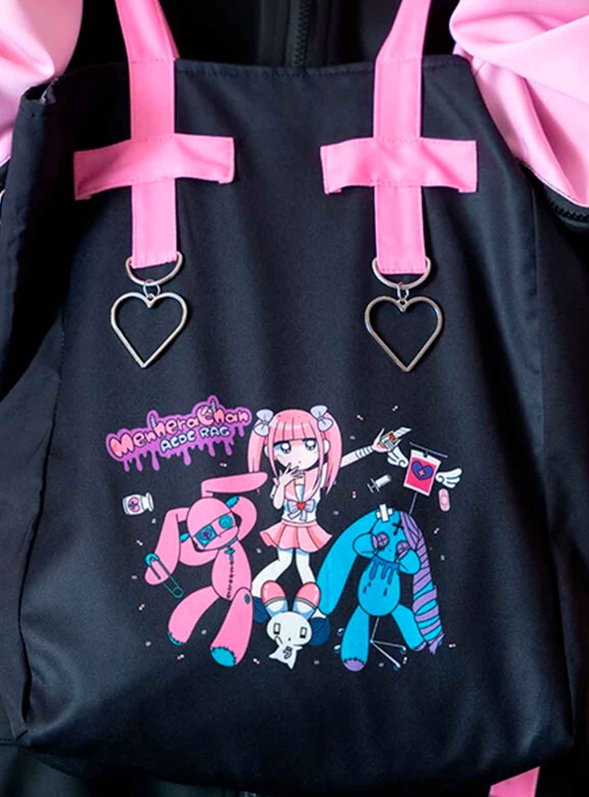 Menhera-chan y Mill Nero Tote Bag - ACDC RAG Harajuku - Imagen 8