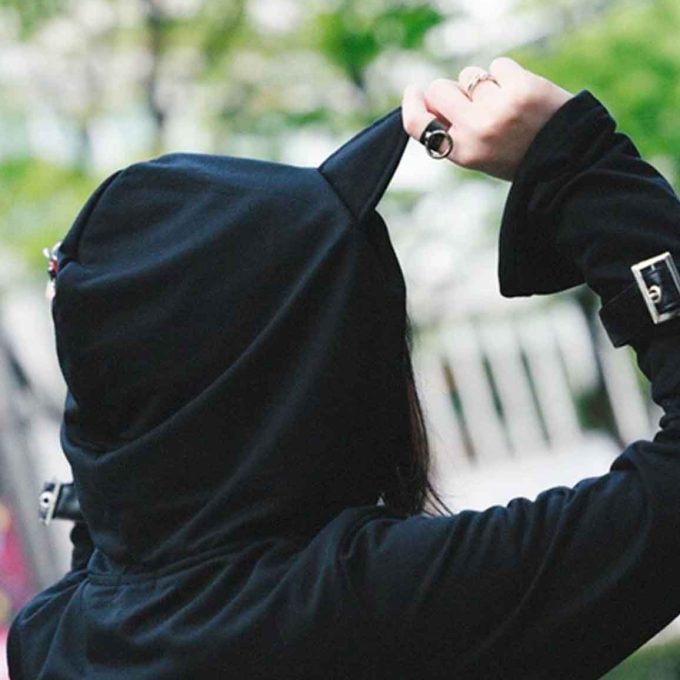 Sudadera con capucha X-RAY Rem - ACDC RAG Harajuku