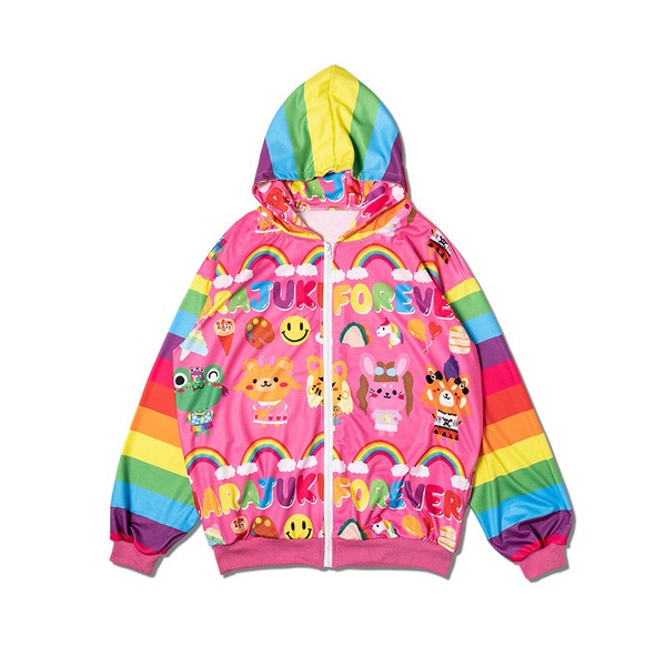 Decora Rainbow Harajuku Hoodie - ACDC RAG