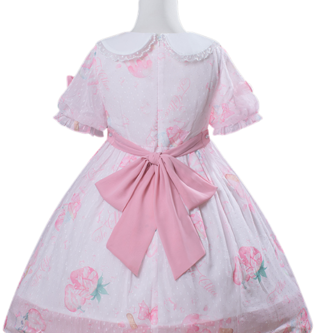 Strawberry Neko Dress ♡ To Alice (•˕ •マ.ᐟ