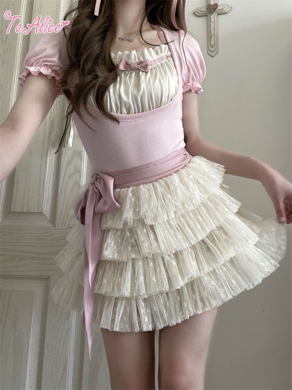 Falda Ribbon Cloud - To Alice