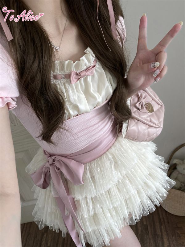 Falda Ribbon Cloud - To Alice