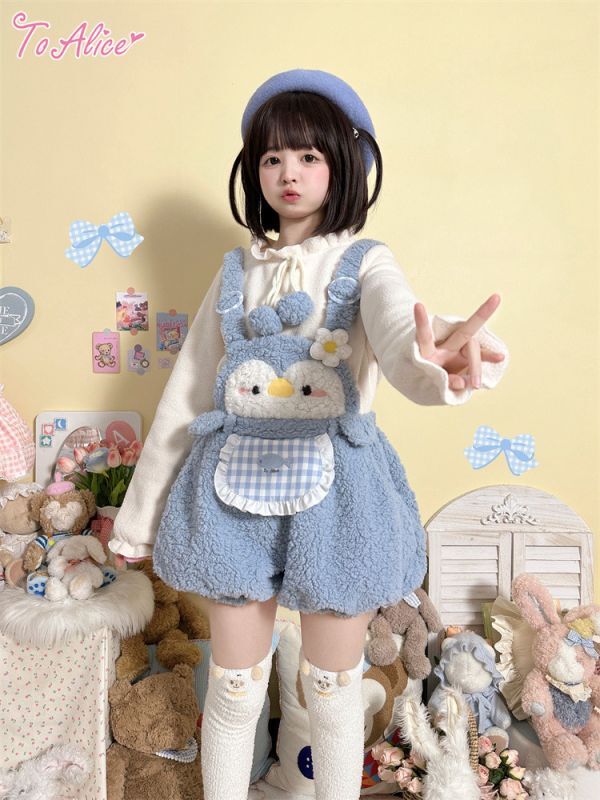 Blusa Snow Bunny Pompom - To Alice ૮꒰ ˶• ༝ •˶꒱ა ♡