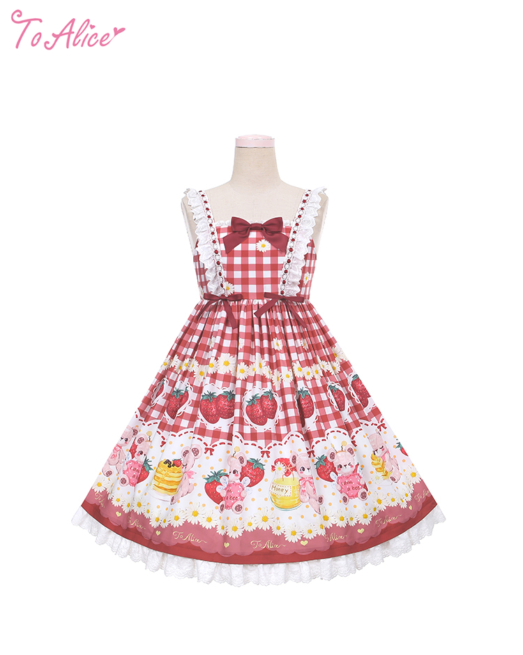 Vestido Ichigo Momomiya ♡ Strawberry Picnic JSK ♡ To Alice - Imagen 2