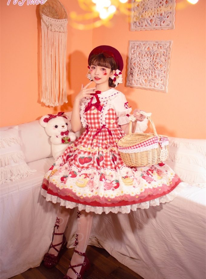Vestido Ichigo Momomiya ♡ Strawberry Picnic JSK ♡ To Alice
