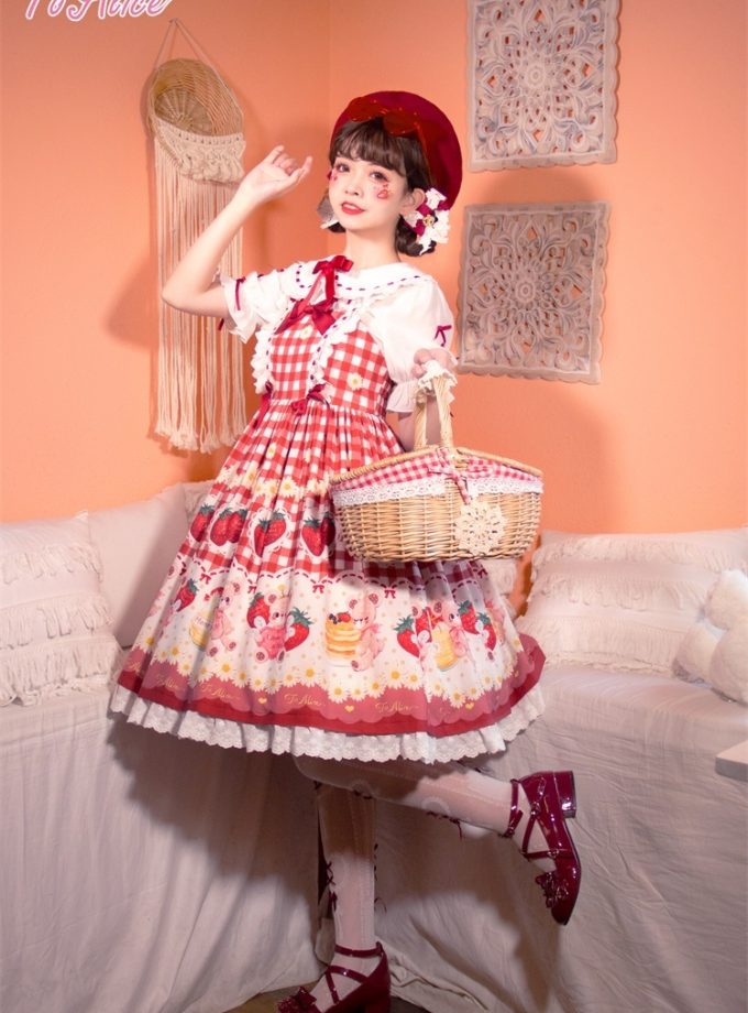 Vestido Ichigo Momomiya ♡ Strawberry Picnic JSK ♡ To Alice