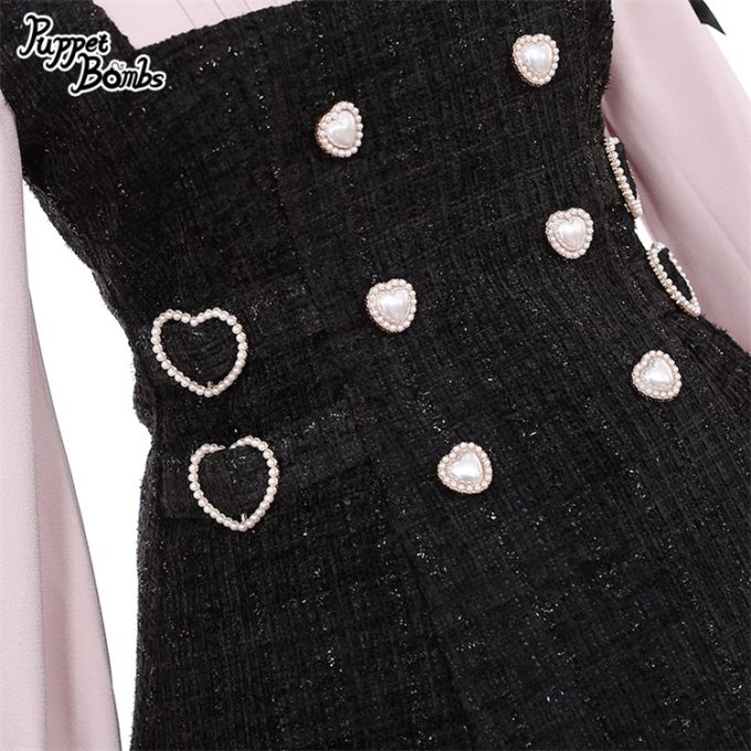Vestido Hime de Tweed con Volantes