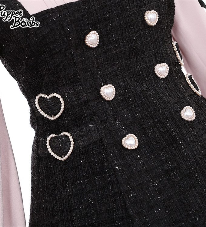 Vestido Hime de Tweed con Volantes