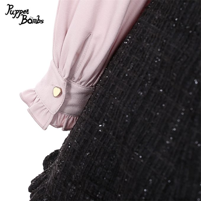 Vestido Hime de Tweed con Volantes