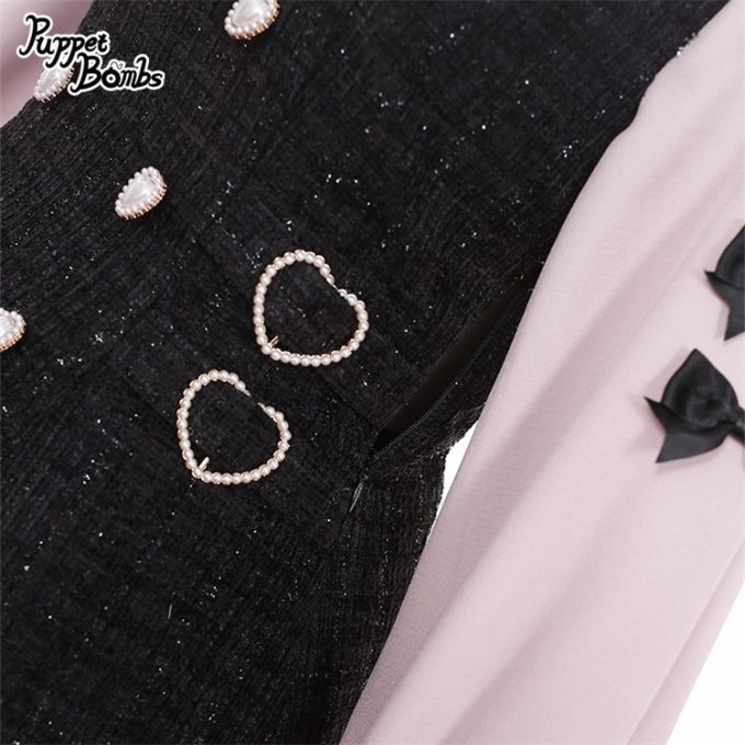 Vestido Hime de Tweed con Volantes