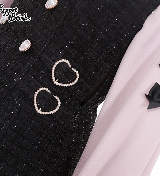 Vestido Hime de Tweed con Volantes